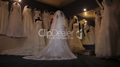 Wedding dresses. Beautiful slider movement