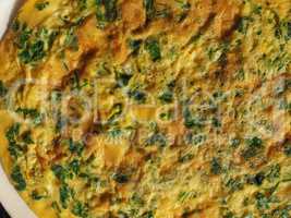 Parsley cilantro omelette
