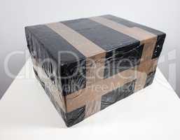 Black packet parcel