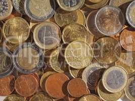 Euro coins background