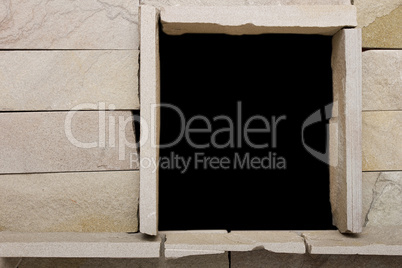 Window in a stone wall