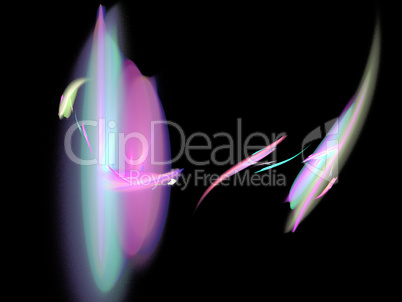 image of one Digital Fractal on Black Color image of one Digital Fractal on Black Color