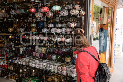 Geschäft in Kusadasi, Türkei