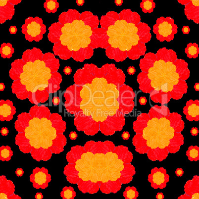 Hand Draw Floral Seamless Pattern