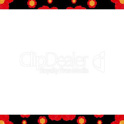 White Background with Decorated Borders