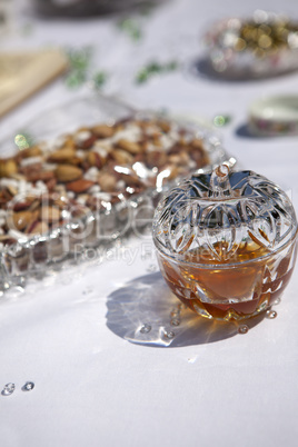 Decoration of a Persian wedding table