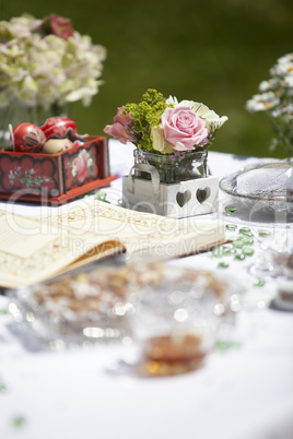 Decoration of a Persian wedding table