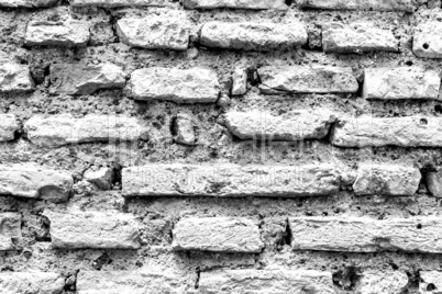 Rustic Black and white brickwall