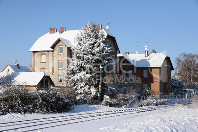 Haus im Winter