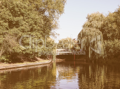 River Avon in Stratford upon Avon vintage