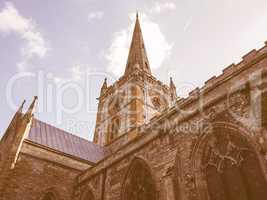 Holy Trinity church in Stratford upon Avon vintage