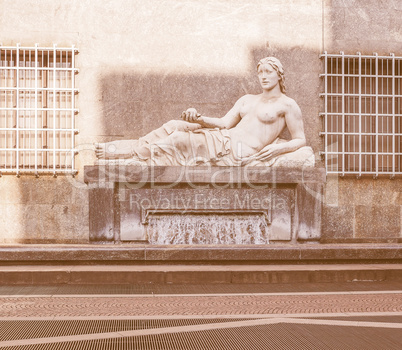 Dora Statue Turin vintage