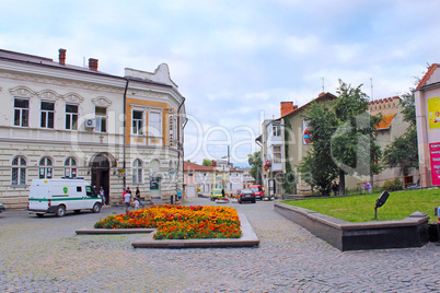 street in Drohobych town