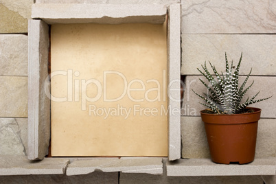 Window in a stone wall