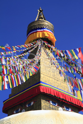 Boudhanath in Kathmandu, Nepal.