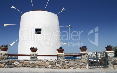 windmill on the island of Mykonos in Greece
