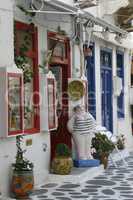 Traditional souvenir shop. Greece island