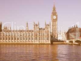 Houses of Parliament, London vintage