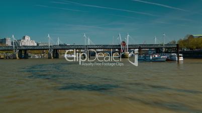 Nonstop POV Hyperlapse of a Boat Trip in the River Thames, London, UK