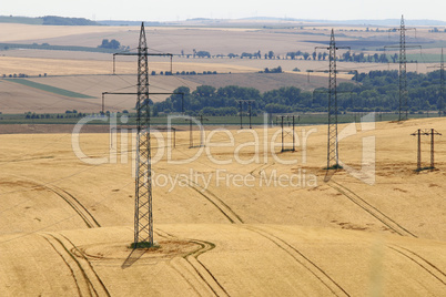 Pylons in the fields