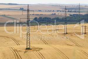 Pylons in the fields
