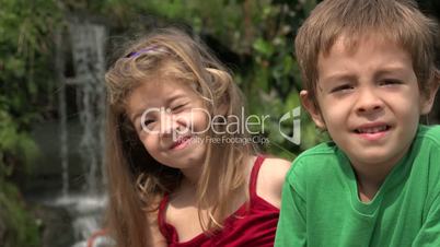 Adorable Toddler Brother And Sister