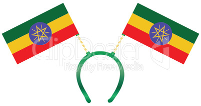 Headgear flag Ethiopia