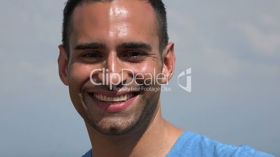 Smiling Young Hispanic Man