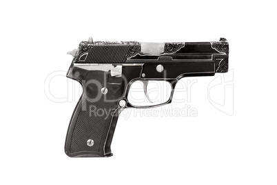 engraving gun isolated on white