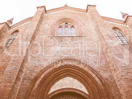 San Domenico church in Chieri vintage