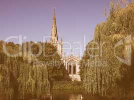 Holy Trinity church in Stratford upon Avon vintage