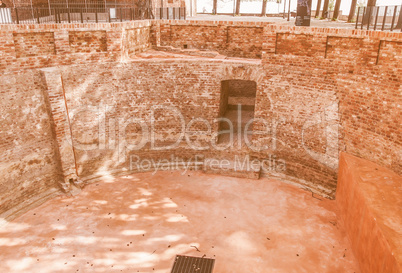 Rainwater tank at Rivoli Castle vintage