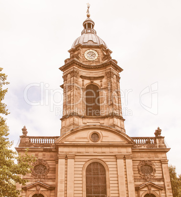 St Philip Cathedral, Birmingham vintage