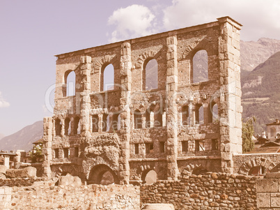 Roman Theatre Aosta vintage