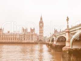 Houses of Parliament vintage