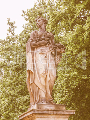 Statue in Park Sanssouci Potsdam vintage