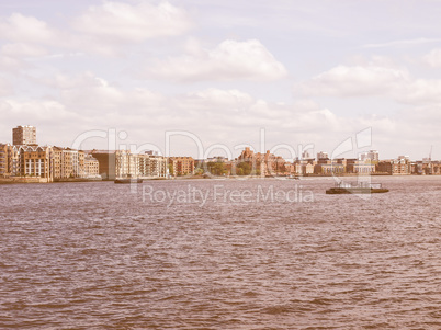 London docks vintage