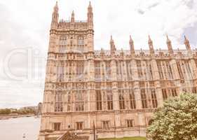 Houses of Parliament vintage