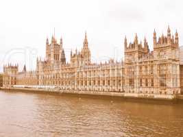 Houses of Parliament vintage