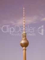 TV Tower Berlin vintage