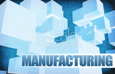 Manufacturing on Futuristic Abstract