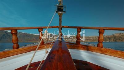 Sailing Through the Mediterranean Low Angle POV