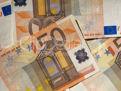 Fifty Euro notes