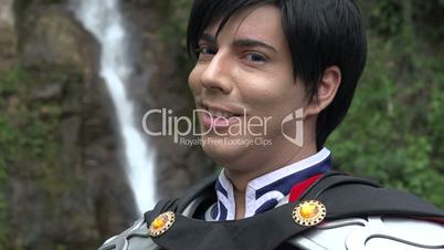 Smiling Male Cosplay Prince