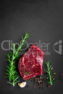 raw beef steak