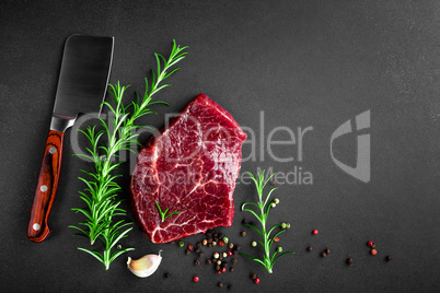 raw beef steak