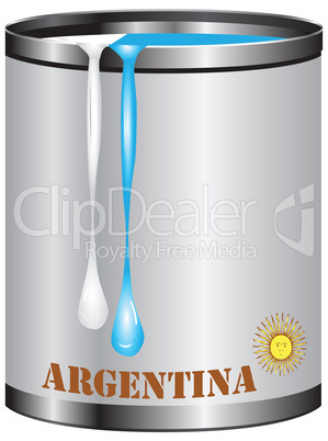 Paint match color of flag Argentina