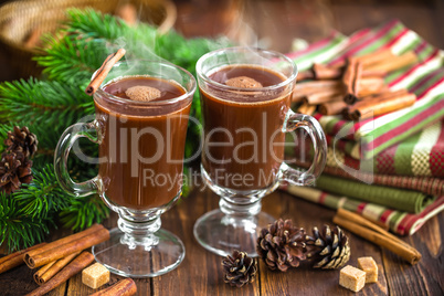 Christmas cocoa drink