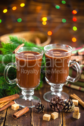 Christmas cocoa drink