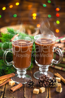 Christmas cocoa drink